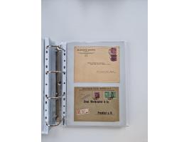 1920/23, umfangreiche Sammlung mit über 4600 Briefen, Karten und Ganzsachen. Dabei interessante Frankaturen, Blockeinheiten, 