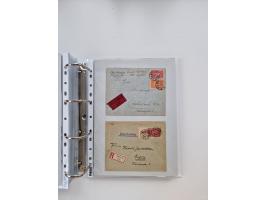 1920/23, umfangreiche Sammlung mit über 4600 Briefen, Karten und Ganzsachen. Dabei interessante Frankaturen, Blockeinheiten, 