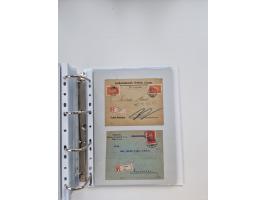 1920/23, umfangreiche Sammlung mit über 4600 Briefen, Karten und Ganzsachen. Dabei interessante Frankaturen, Blockeinheiten, 