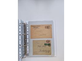 1920/23, umfangreiche Sammlung mit über 4600 Briefen, Karten und Ganzsachen. Dabei interessante Frankaturen, Blockeinheiten, 
