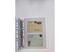 1920/23, umfangreiche Sammlung mit über 4600 Briefen, Karten und Ganzsachen. Dabei interessante Frankaturen, Blockeinheiten, 