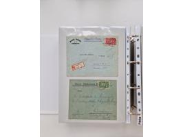 1920/23, umfangreiche Sammlung mit über 4600 Briefen, Karten und Ganzsachen. Dabei interessante Frankaturen, Blockeinheiten, 
