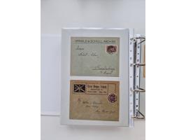 1920/23, umfangreiche Sammlung mit über 4600 Briefen, Karten und Ganzsachen. Dabei interessante Frankaturen, Blockeinheiten, 