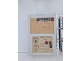 1920/23, umfangreiche Sammlung mit über 4600 Briefen, Karten und Ganzsachen. Dabei interessante Frankaturen, Blockeinheiten, 