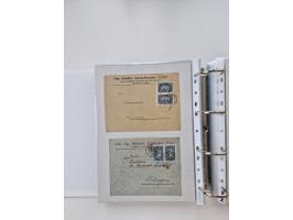 1920/23, umfangreiche Sammlung mit über 4600 Briefen, Karten und Ganzsachen. Dabei interessante Frankaturen, Blockeinheiten, 