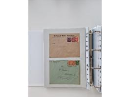 1920/23, umfangreiche Sammlung mit über 4600 Briefen, Karten und Ganzsachen. Dabei interessante Frankaturen, Blockeinheiten, 