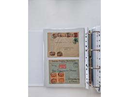 1920/23, umfangreiche Sammlung mit über 4600 Briefen, Karten und Ganzsachen. Dabei interessante Frankaturen, Blockeinheiten, 