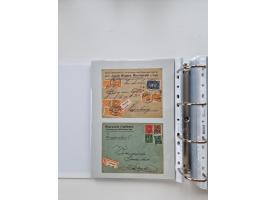 1920/23, umfangreiche Sammlung mit über 4600 Briefen, Karten und Ganzsachen. Dabei interessante Frankaturen, Blockeinheiten, 