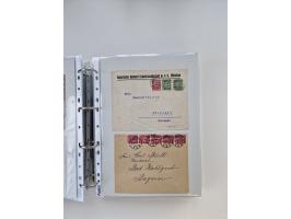 1920/23, umfangreiche Sammlung mit über 4600 Briefen, Karten und Ganzsachen. Dabei interessante Frankaturen, Blockeinheiten, 