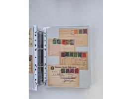 1920/23, umfangreiche Sammlung mit über 4600 Briefen, Karten und Ganzsachen. Dabei interessante Frankaturen, Blockeinheiten, 