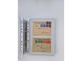 1920/23, umfangreiche Sammlung mit über 4600 Briefen, Karten und Ganzsachen. Dabei interessante Frankaturen, Blockeinheiten, 