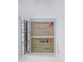 1920/23, umfangreiche Sammlung mit über 4600 Briefen, Karten und Ganzsachen. Dabei interessante Frankaturen, Blockeinheiten, 
