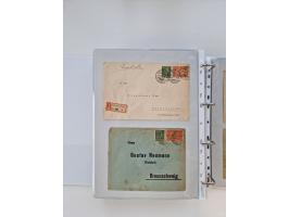1920/23, umfangreiche Sammlung mit über 4600 Briefen, Karten und Ganzsachen. Dabei interessante Frankaturen, Blockeinheiten, 