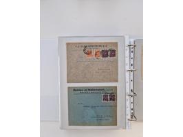 1920/23, umfangreiche Sammlung mit über 4600 Briefen, Karten und Ganzsachen. Dabei interessante Frankaturen, Blockeinheiten, 