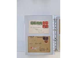 1920/23, umfangreiche Sammlung mit über 4600 Briefen, Karten und Ganzsachen. Dabei interessante Frankaturen, Blockeinheiten, 