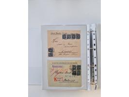 1920/23, umfangreiche Sammlung mit über 4600 Briefen, Karten und Ganzsachen. Dabei interessante Frankaturen, Blockeinheiten, 