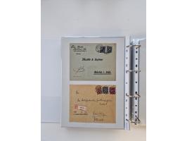 1920/23, umfangreiche Sammlung mit über 4600 Briefen, Karten und Ganzsachen. Dabei interessante Frankaturen, Blockeinheiten, 