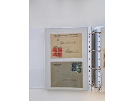 1920/23, umfangreiche Sammlung mit über 4600 Briefen, Karten und Ganzsachen. Dabei interessante Frankaturen, Blockeinheiten, 