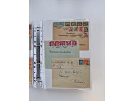 1920/23, umfangreiche Sammlung mit über 4600 Briefen, Karten und Ganzsachen. Dabei interessante Frankaturen, Blockeinheiten, 