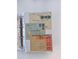 1920/23, umfangreiche Sammlung mit über 4600 Briefen, Karten und Ganzsachen. Dabei interessante Frankaturen, Blockeinheiten, 