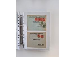 1920/23, umfangreiche Sammlung mit über 4600 Briefen, Karten und Ganzsachen. Dabei interessante Frankaturen, Blockeinheiten, 