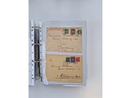 1920/23, umfangreiche Sammlung mit über 4600 Briefen, Karten und Ganzsachen. Dabei interessante Frankaturen, Blockeinheiten, 