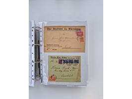 1920/23, umfangreiche Sammlung mit über 4600 Briefen, Karten und Ganzsachen. Dabei interessante Frankaturen, Blockeinheiten, 