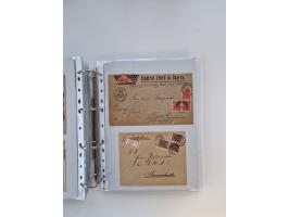 1920/23, umfangreiche Sammlung mit über 4600 Briefen, Karten und Ganzsachen. Dabei interessante Frankaturen, Blockeinheiten, 