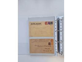 1920/23, umfangreiche Sammlung mit über 4600 Briefen, Karten und Ganzsachen. Dabei interessante Frankaturen, Blockeinheiten, 