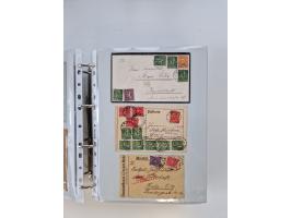 1920/23, umfangreiche Sammlung mit über 4600 Briefen, Karten und Ganzsachen. Dabei interessante Frankaturen, Blockeinheiten, 