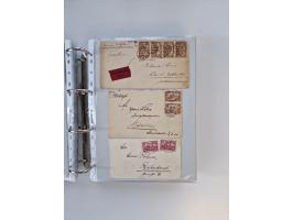 1920/23, umfangreiche Sammlung mit über 4600 Briefen, Karten und Ganzsachen. Dabei interessante Frankaturen, Blockeinheiten, 