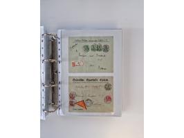 1920/23, umfangreiche Sammlung mit über 4600 Briefen, Karten und Ganzsachen. Dabei interessante Frankaturen, Blockeinheiten, 