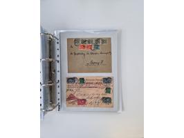 1920/23, umfangreiche Sammlung mit über 4600 Briefen, Karten und Ganzsachen. Dabei interessante Frankaturen, Blockeinheiten, 
