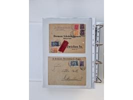 1920/23, umfangreiche Sammlung mit über 4600 Briefen, Karten und Ganzsachen. Dabei interessante Frankaturen, Blockeinheiten, 