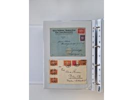 1920/23, umfangreiche Sammlung mit über 4600 Briefen, Karten und Ganzsachen. Dabei interessante Frankaturen, Blockeinheiten, 