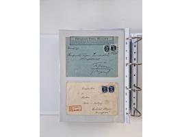 1920/23, umfangreiche Sammlung mit über 4600 Briefen, Karten und Ganzsachen. Dabei interessante Frankaturen, Blockeinheiten, 