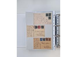 1920/23, umfangreiche Sammlung mit über 4600 Briefen, Karten und Ganzsachen. Dabei interessante Frankaturen, Blockeinheiten, 