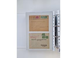 1920/23, umfangreiche Sammlung mit über 4600 Briefen, Karten und Ganzsachen. Dabei interessante Frankaturen, Blockeinheiten, 