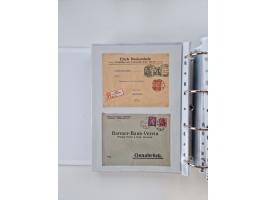 1920/23, umfangreiche Sammlung mit über 4600 Briefen, Karten und Ganzsachen. Dabei interessante Frankaturen, Blockeinheiten, 