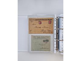 1920/23, umfangreiche Sammlung mit über 4600 Briefen, Karten und Ganzsachen. Dabei interessante Frankaturen, Blockeinheiten, 