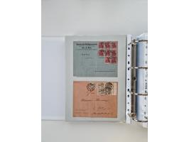 1920/23, umfangreiche Sammlung mit über 4600 Briefen, Karten und Ganzsachen. Dabei interessante Frankaturen, Blockeinheiten, 
