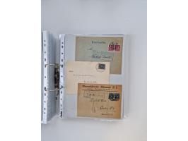 1920/23, umfangreiche Sammlung mit über 4600 Briefen, Karten und Ganzsachen. Dabei interessante Frankaturen, Blockeinheiten, 