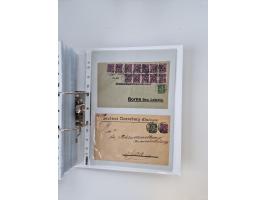 1920/23, umfangreiche Sammlung mit über 4600 Briefen, Karten und Ganzsachen. Dabei interessante Frankaturen, Blockeinheiten, 
