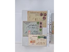 1920/23, umfangreiche Sammlung mit über 4600 Briefen, Karten und Ganzsachen. Dabei interessante Frankaturen, Blockeinheiten, 