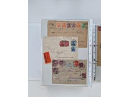 1920/23, umfangreiche Sammlung mit über 4600 Briefen, Karten und Ganzsachen. Dabei interessante Frankaturen, Blockeinheiten, 