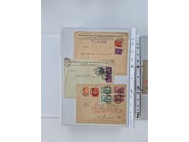 1920/23, umfangreiche Sammlung mit über 4600 Briefen, Karten und Ganzsachen. Dabei interessante Frankaturen, Blockeinheiten, 