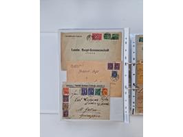 1920/23, umfangreiche Sammlung mit über 4600 Briefen, Karten und Ganzsachen. Dabei interessante Frankaturen, Blockeinheiten, 