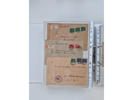 1920/23, umfangreiche Sammlung mit über 4600 Briefen, Karten und Ganzsachen. Dabei interessante Frankaturen, Blockeinheiten, 