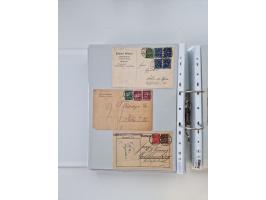 1920/23, umfangreiche Sammlung mit über 4600 Briefen, Karten und Ganzsachen. Dabei interessante Frankaturen, Blockeinheiten, 