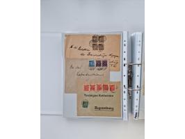 1920/23, umfangreiche Sammlung mit über 4600 Briefen, Karten und Ganzsachen. Dabei interessante Frankaturen, Blockeinheiten, 